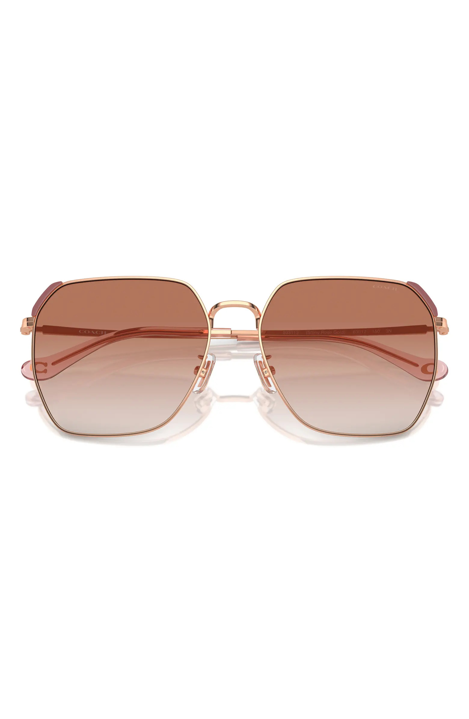 60mm Square Gradient Sunglasses | Nordstrom