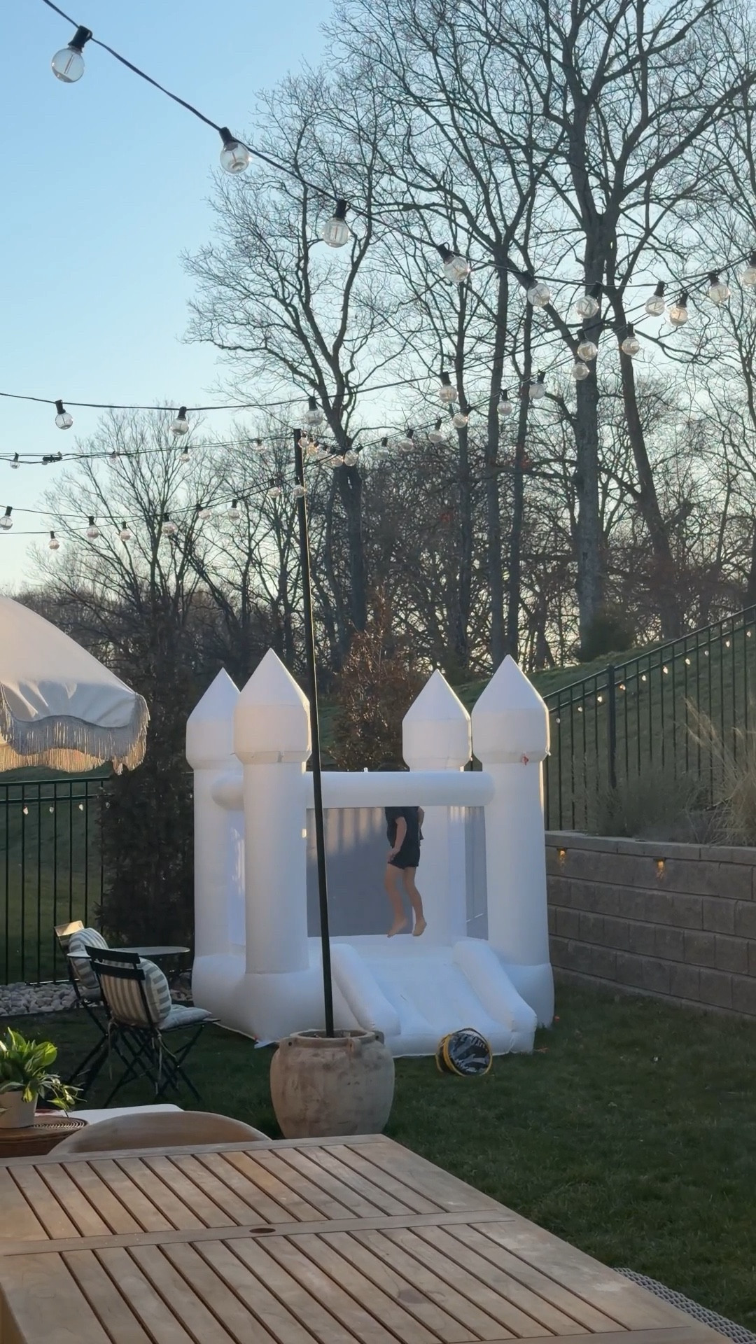 Little bounce house from Amazon! So easy and quick to blow up. Such a great size too 🤩 

#LTKBaby #LTKKids #LTKmomlife
