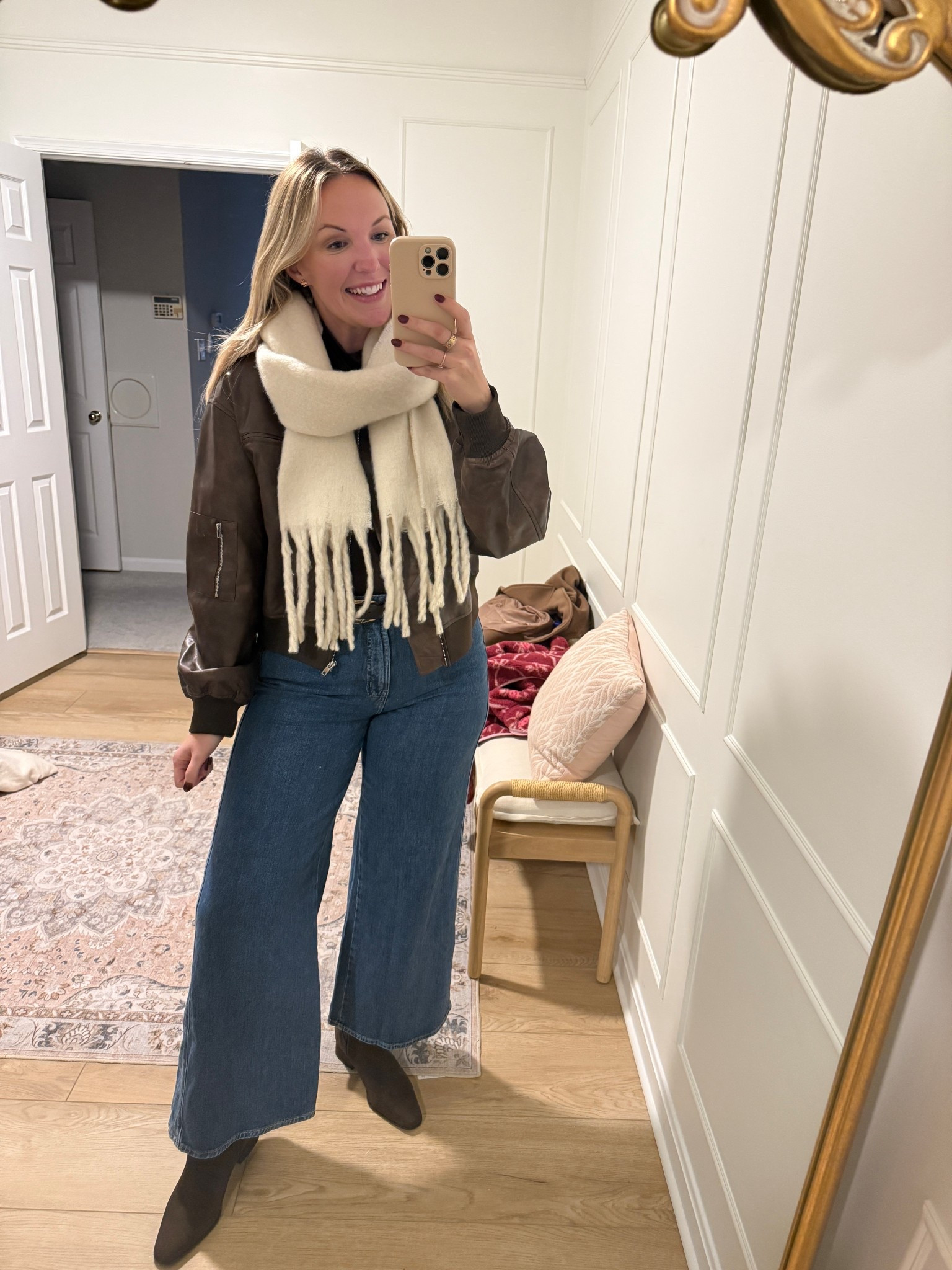Winter outfit I’m loving - date night outfit 

#LTKSeasonal #LTKMidsize #LTKFindsUnder50