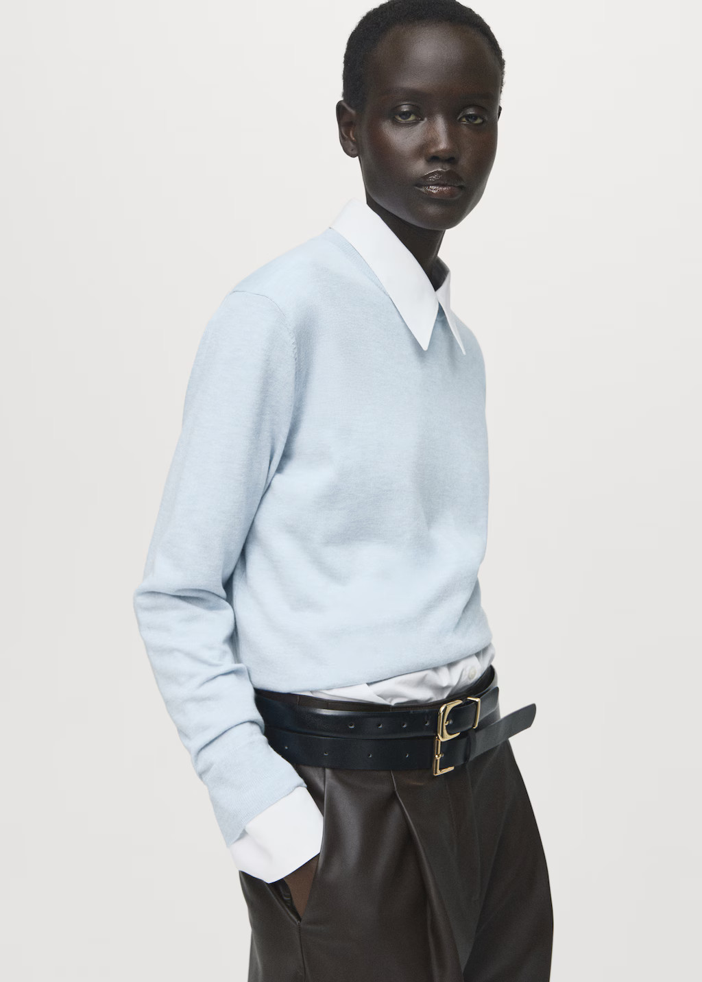 Fine-knit crew-neck sweater | Mango (US/MX/AU)