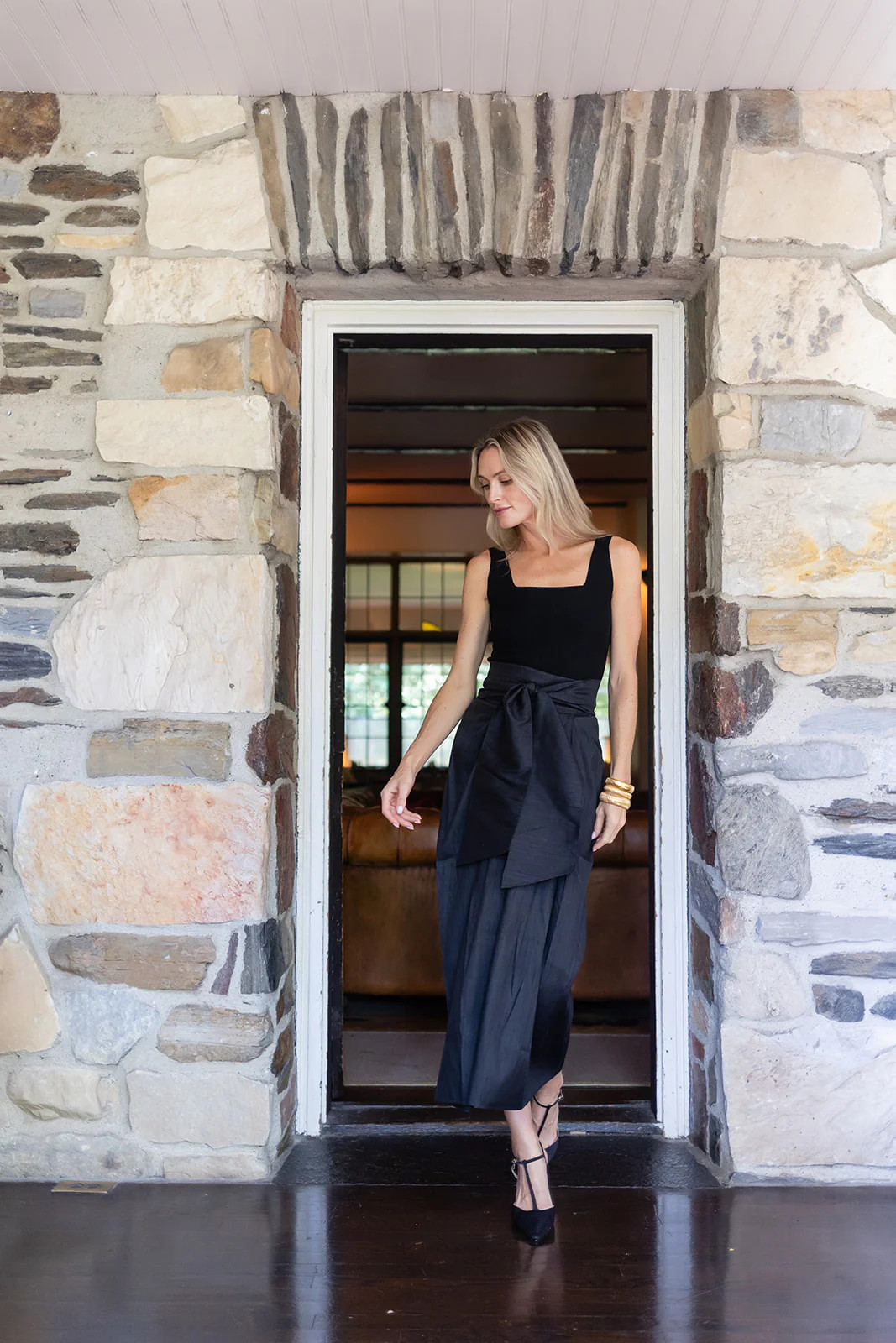 Cartagena Wrap Skirt - Noir | Julia Amory