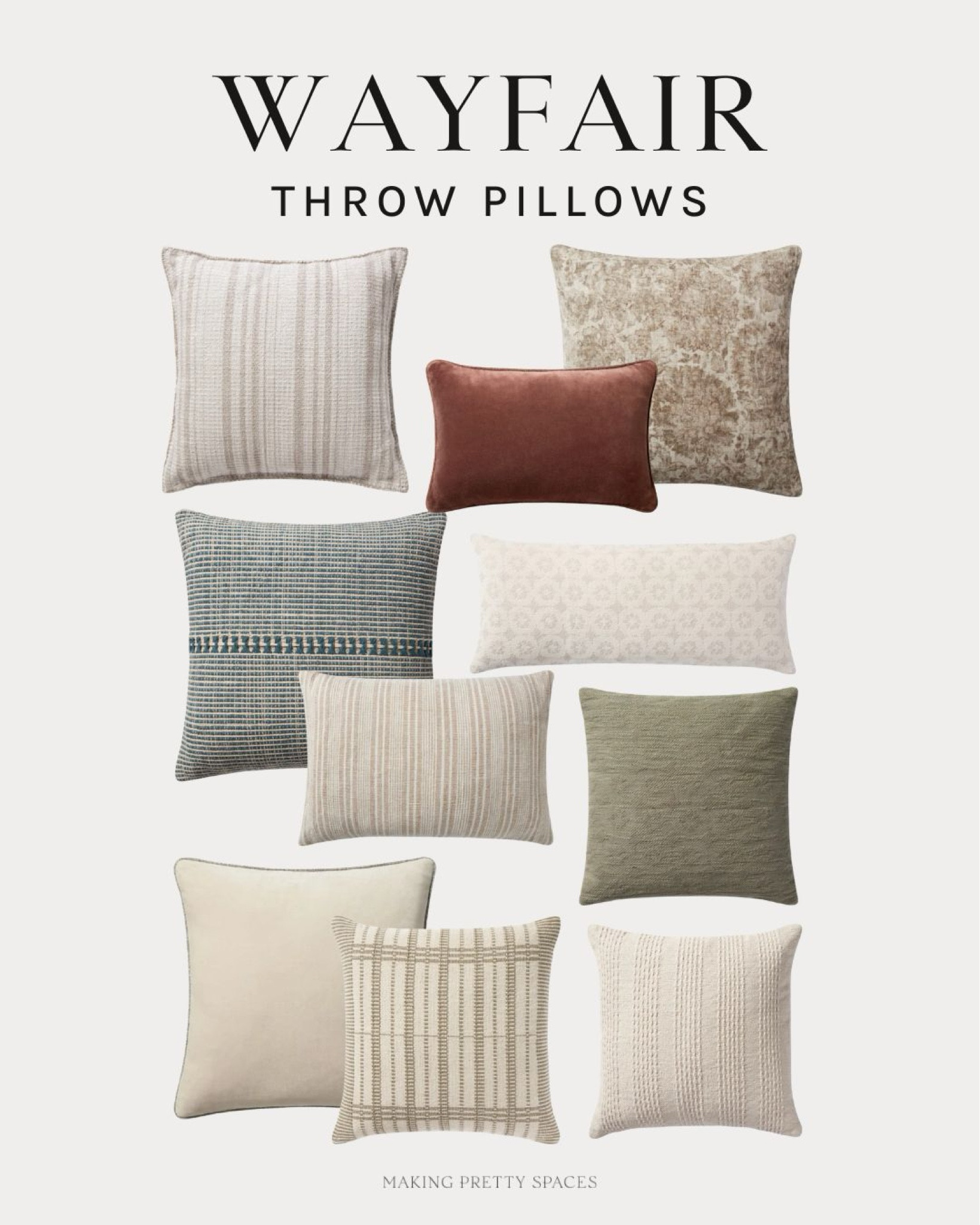 @Wayfair has a great selection of throw pillows! I’ve rounded up a few of my favorites! #Wayfair

#LTKStyleTip #LTKSaleAlert #LTKHome