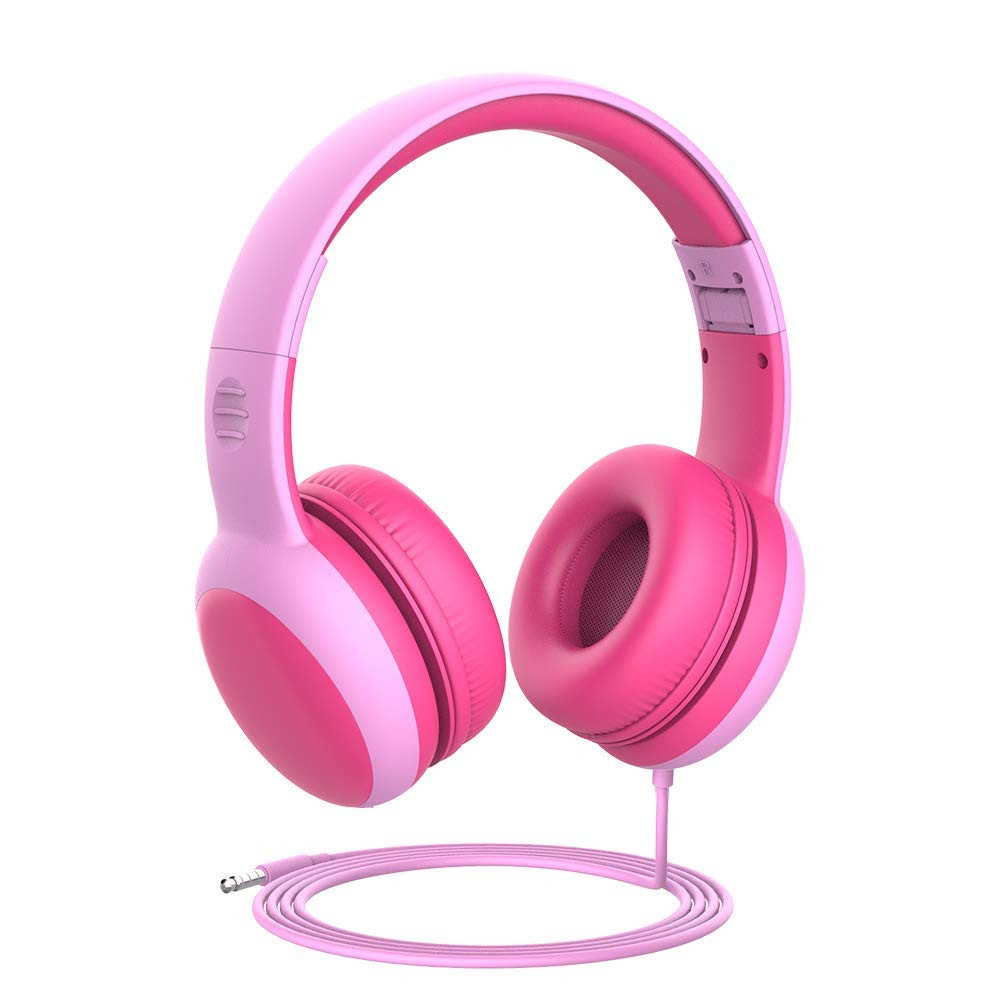 gorsun Kids Headphones with Limited Volume, Cat Ear Toddler Headphones, Wired Headphone Over Ear ... | Amazon (US)