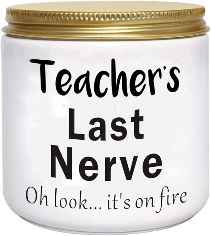 Funny Teacher Gifts for Women Teachers Appreciation Gift Personalized Novelty Lavender Scented So... | Amazon (US)