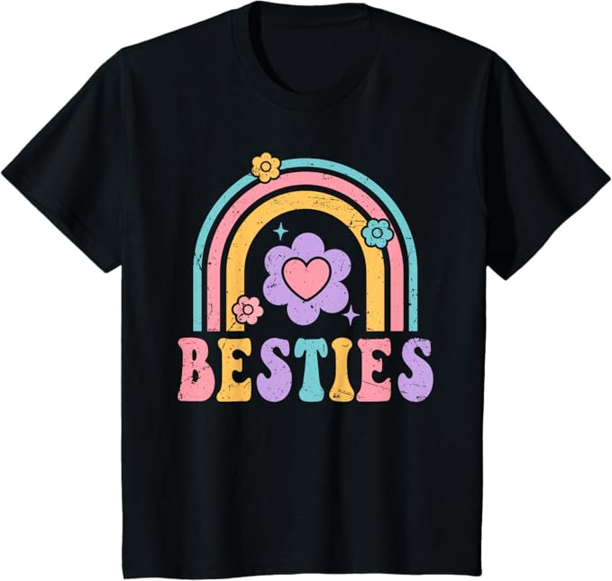 Besties Cute Matching Mother Daughter Friend Matching BFF T-Shirt | Amazon (US)