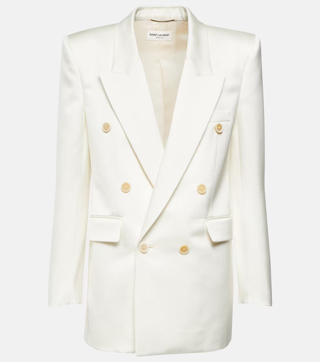 Double-breasted silk tuxedo blazer | Mytheresa (UK)