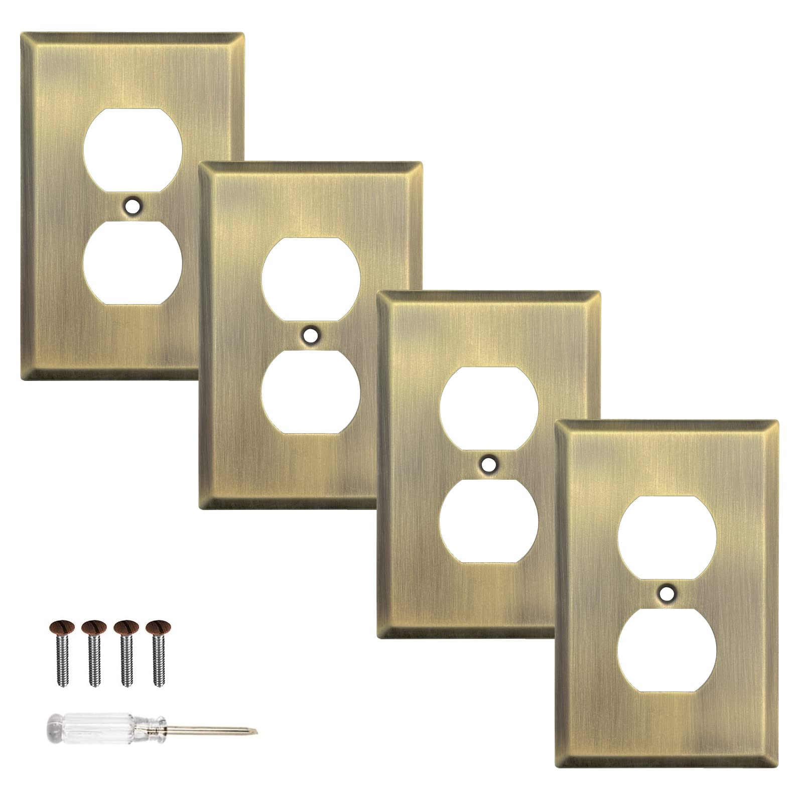 Wall Plate, Metal Duplex Outlet Covers, Light Switch Cover - Decorative Outlet Cover Plate Variet... | Amazon (US)