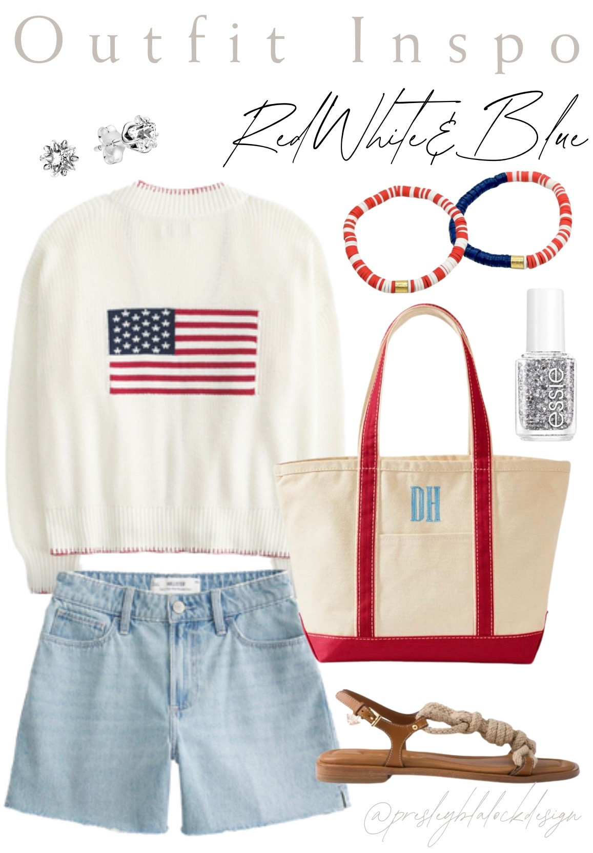 Red White & blue / Flag Sweater / Denim Shorts / Hollister Sale / Sale Alert / Americana Outfit / July Fourth / Patriotic Outfit / Boat Tote / Summer Bag / Summer Sweater / Rope Sandals / Beaded Bracelets / Outfit Inspo 

#LTKSummerEdit #LTKSeasonal #LTKSaleAlert