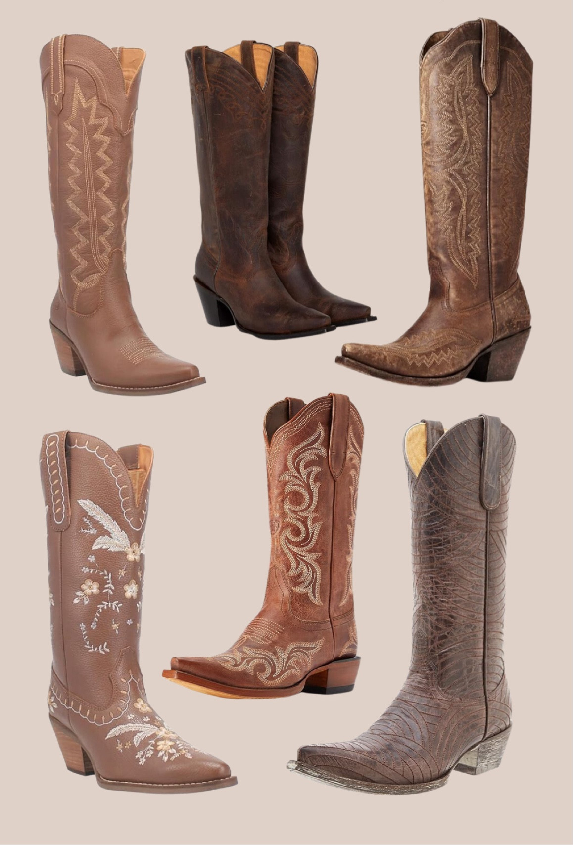Brown Cowboy Boots 

#LTKU #LTKSeasonal #LTKGiftGuide