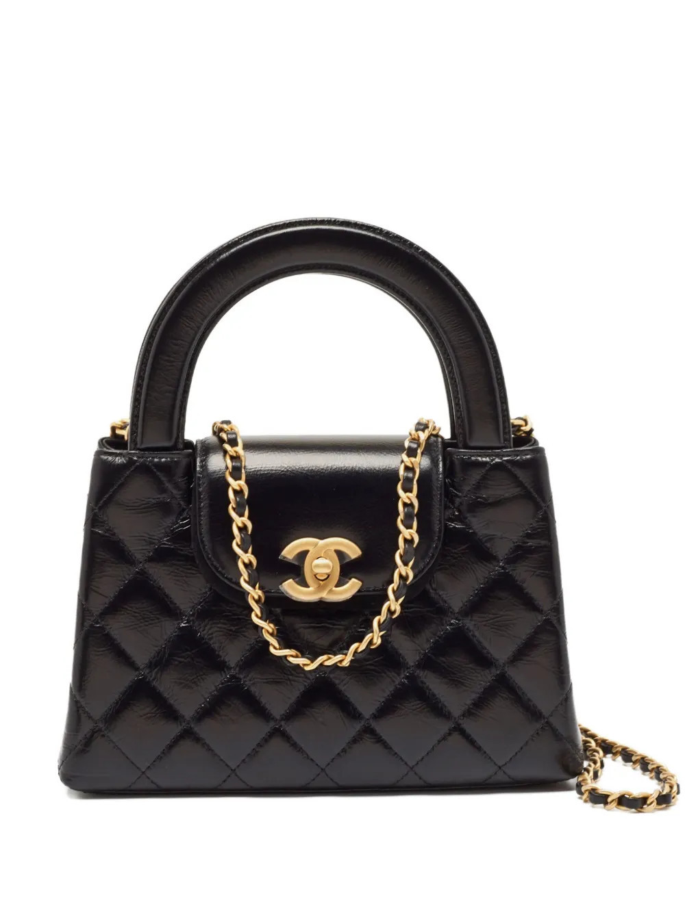 CHANEL Pre-Owned mini Kelly tote bag - Black | Farfetch Global