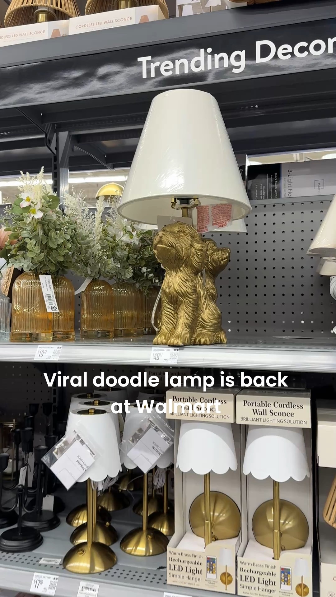 The viral doodle lamp is back in stock at Walmart! It’s so cute and the perfect gold for a fancy elevated style. 
Lamps, doodle, home, Walmart, table decor 

#LTKdayinmylife #LTKSpringSale #LTKHome