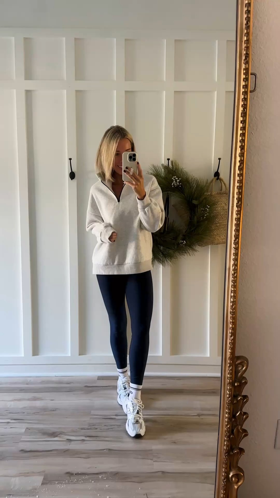 Warmest sweatshirt perfect length with leggings wearing my true size but you could size up if you want it even more oversized. 

#LTKgrwm #LTKActive #LTKootd