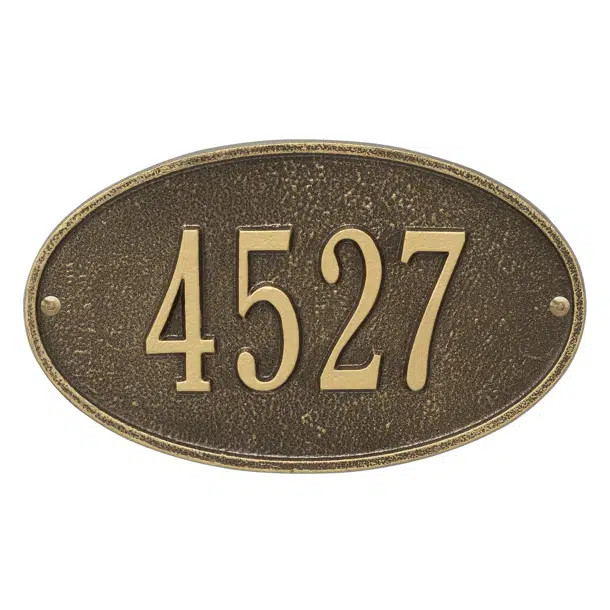 Oval 1-Line Wall Address Plaque | Wayfair North America
