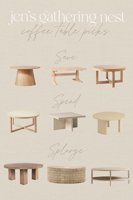 Beautiful coffee table finds for all budgets 🤎 #coffeetable #livingroom #homedecor 

#LTKhome #LTKsalealert #LTKHoliday