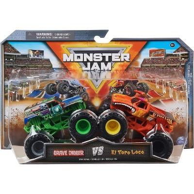 Monster Jam, Official Grave Digger Vs. El Toro Loco Die-Cast Monster Trucks, 1:64 Scale, Kids Toys for Boys Ages 3 and up - Gift for Kids & Collectors | Target