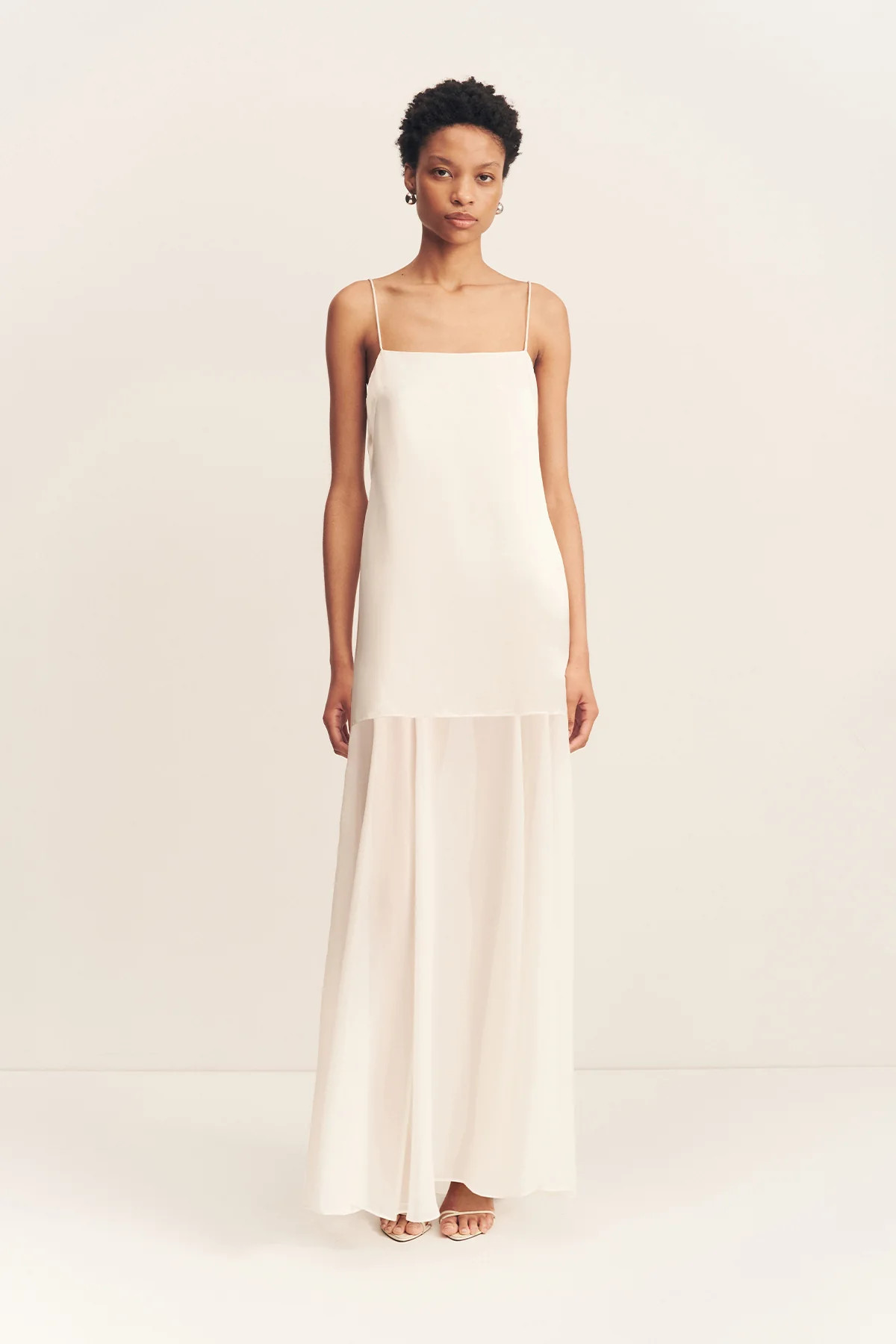 Moraya Dropped Waist Maxi Dress | Ivory | Dresses | Shona Joy | Shona Joy