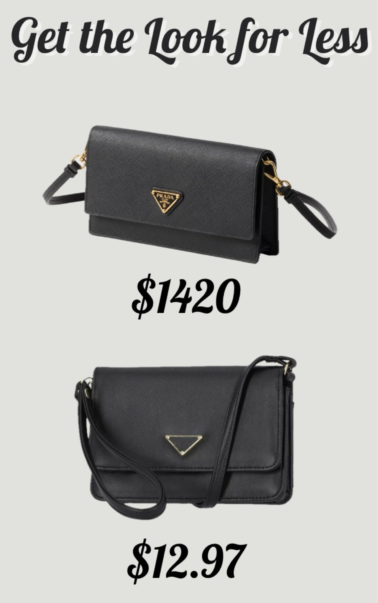 Get the look for less! This mini Prada bag is beautiful and perfect for an evening bag or small concert bag! If you want similar look for less, this Walmart bag is only $12.97.
…………
concert outfit concert look concert purse black purse crossbody purse travel purse travel bag walmart purse Prada purse leather purse Prada dupe prada purse dupe walmart finds under $15 walmart new arrivals Walmart finds under $20 black and gold purse Prada dupes wedding guest look stadium purse stadium bag luxury dupe luxury bag luxury purse  

#LTKItBag #LTKWedding #LTKStyleTip