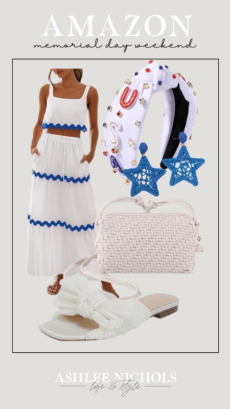 Memorial Day weekend outfit idea
Patriotic
Amazon
July 4th
Summer