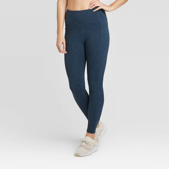 Women's High-Waisted Brushed Jersey 7/8 Leggings - JoyLab™ | Target