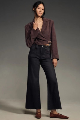 PAIGE Anessa High-Rise Crop Wide-Leg Jeans | Anthropologie (US)