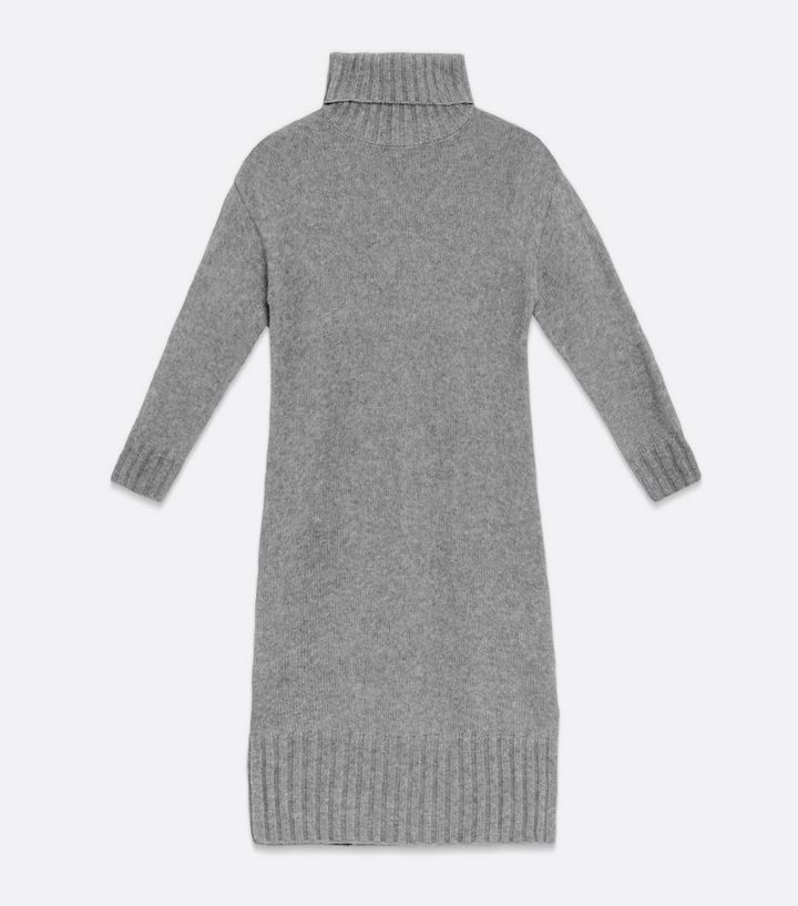 Grey Knit Roll Neck Midi Dress
						
						Add to Saved Items
						Remove from Saved Items | New Look (UK)