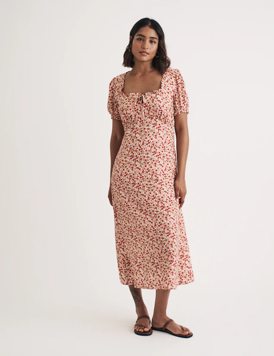 Pink Ditsy Floral Prairie Milkmaid Midi Dress
  

  
    
      £52.00
      £65.00 | Nobody's Child
