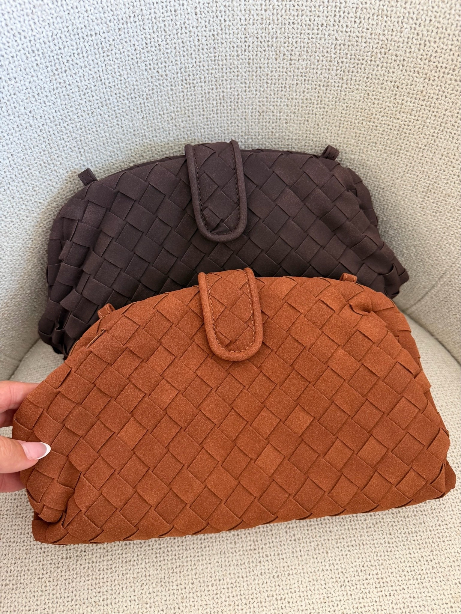 Wait because why do these Amazon bags look designer?! 😍 The woven suede + these fall colors are SO good. Such a good affordable find!

#LTKootd #LTKgrwm #LTKU