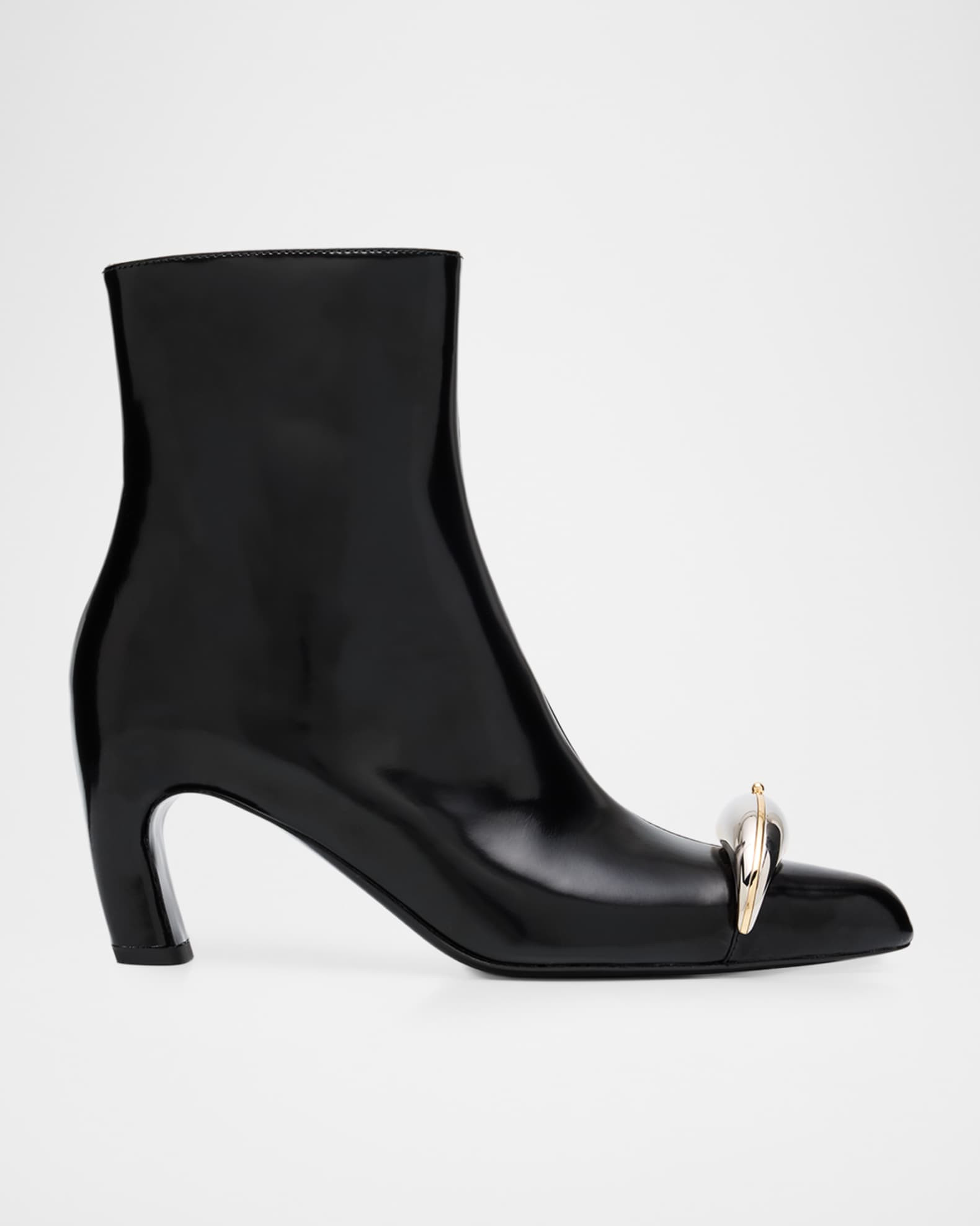 Pierced Leather Ankle Boots | Neiman Marcus