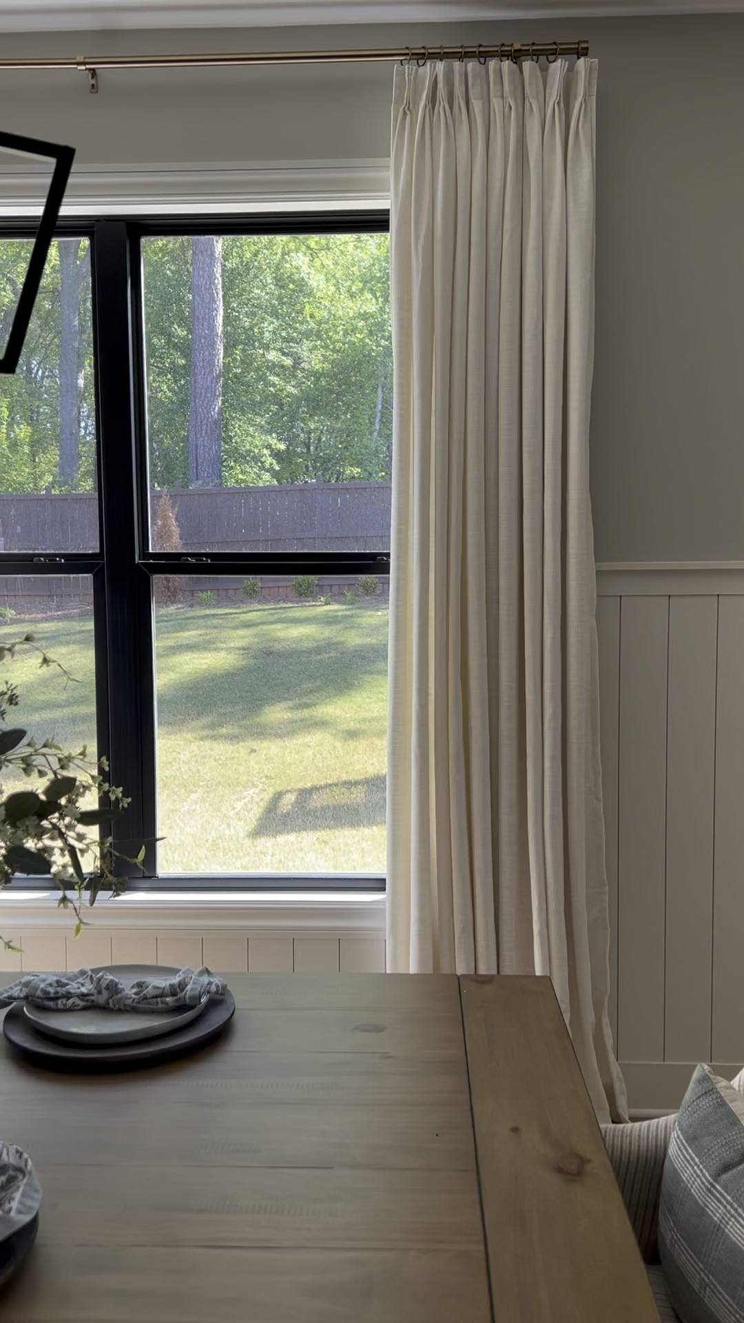 I added these curtains by Twopages to my dining area! They are just beautiful! Highly recommend if you are looking for custom drapes at a fraction of the price. The price and quality is perfect! If you want to elevate your space add these curtains! Details on the ones I chose: 

Curtain details: 
Style: Liz Polyester Linen Drape Pleated
Header style:  Triple Pleat
Color: Ivory White 1908-2 
Width: 50 inches &  Length: 104
Liner type:  Privacy Liner 90 gsm white finished

#LTKstyletip #LTKhome