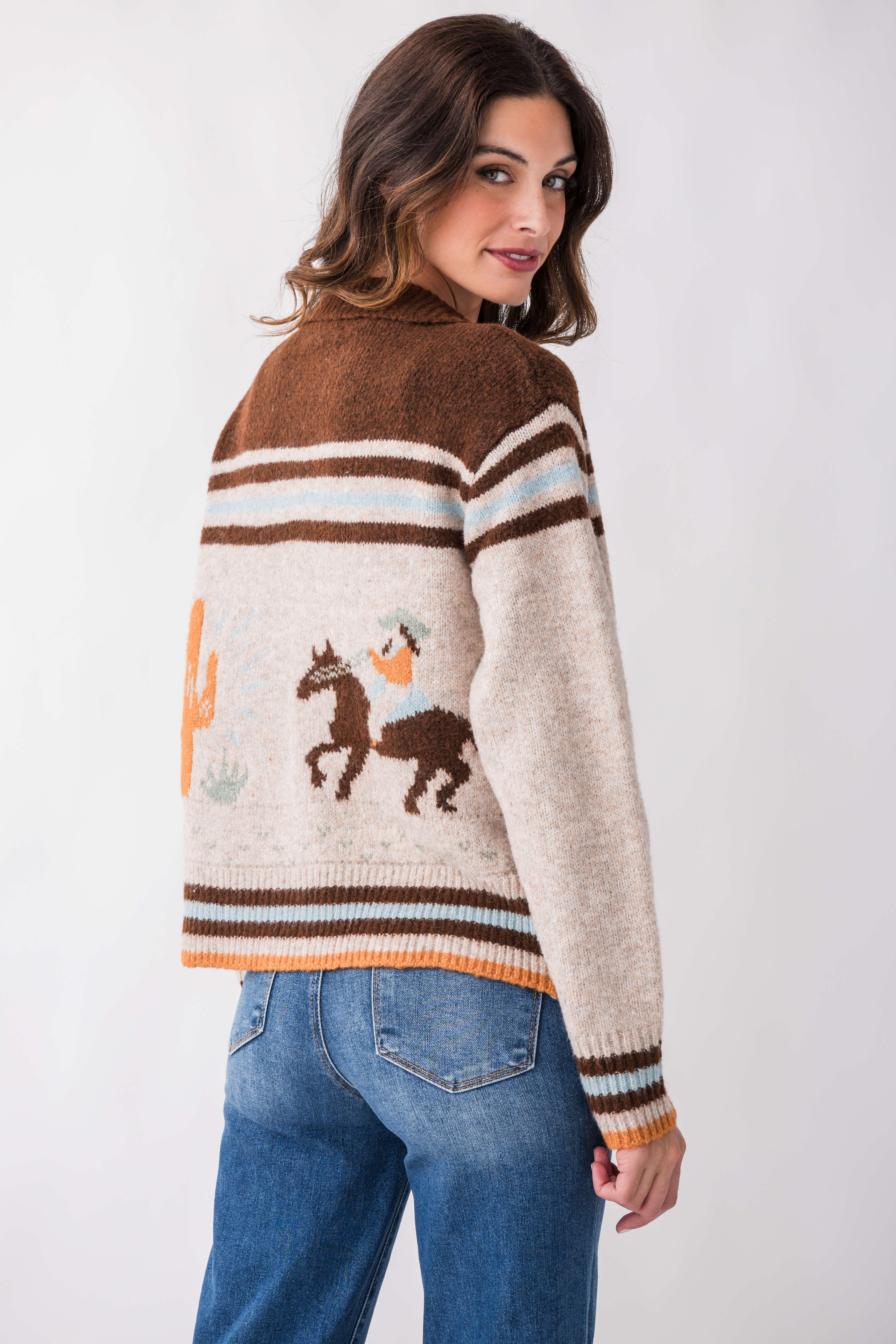 Bailey Rose Cowboy Knit Cardigan | Social Threads