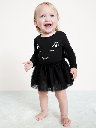 Long-Sleeve Graphic Bodysuit Tutu Dress for Baby | Old Navy (US)