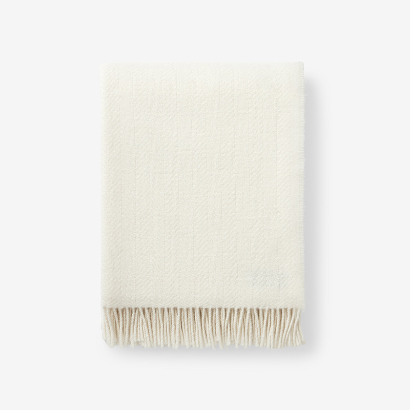 Herringbone Merino Wool Throw | The Company Store