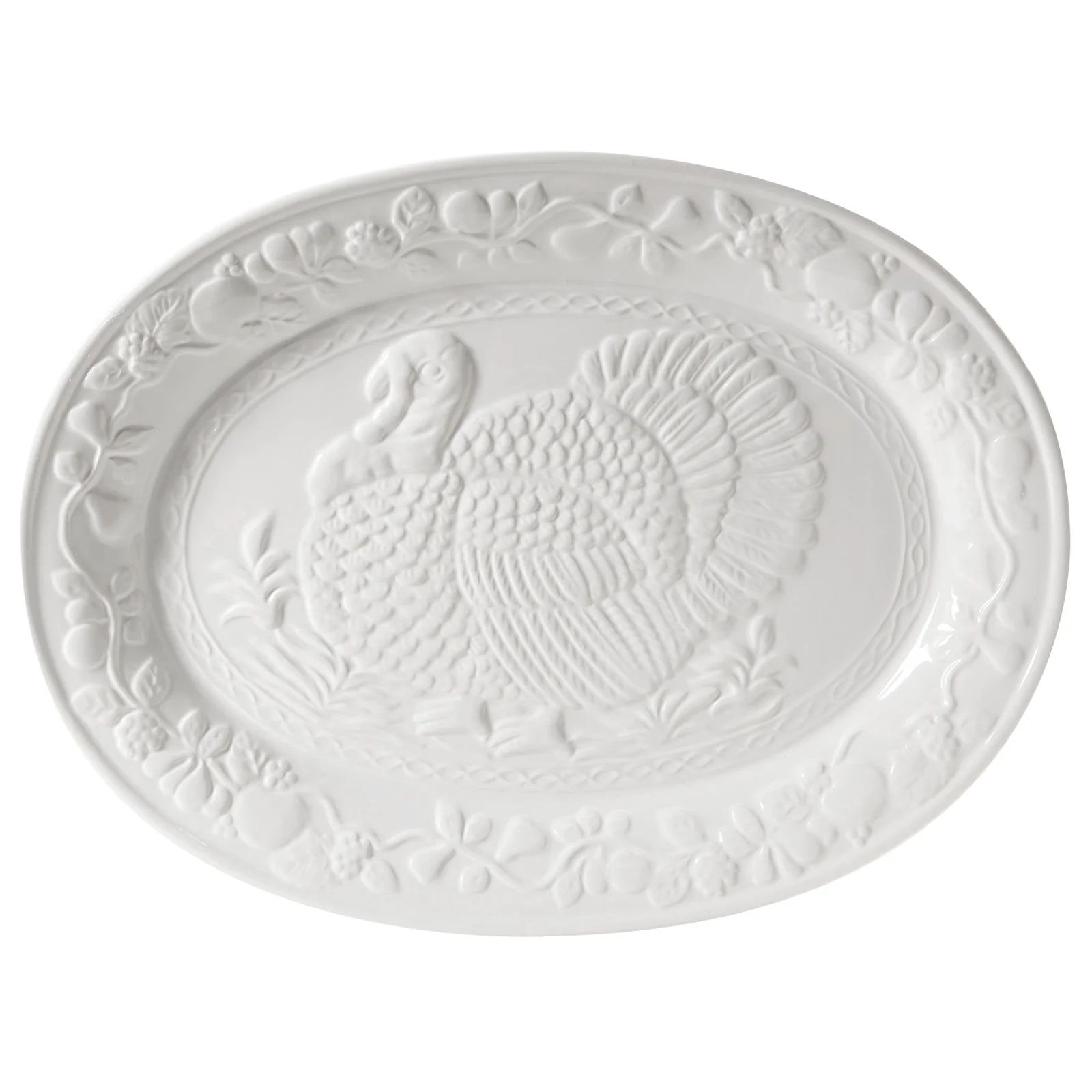 Durastone White Oval Turkey Platter - Walmart.com | Walmart (US)