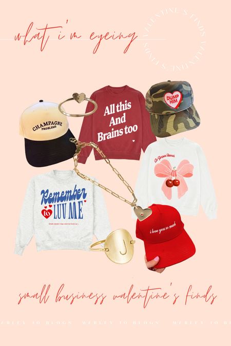 my favorite valentines finds from small biz 💌 Kenz Kustomz hats (my code is MARLEYDEAL for 10% off), James Michelle jewelry (which I can’t link but look them up!!) & really anything from the Shop Kristin Jones Valentine’s drop. 🫶🏻

#LTKGiftGuide