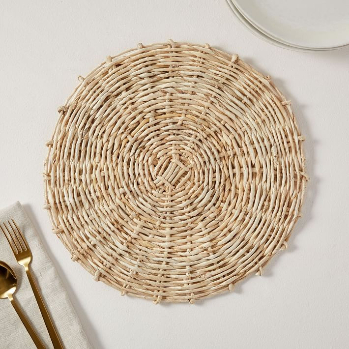 Natural Spun Woven Placemats (Set of 2) | West Elm (US)