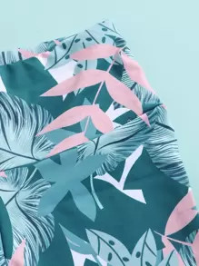 3pack Sports Bra & Slogan Graphic Tank Top & Tropical Leggings SKU: swspset03210226287(1000+ Revi... | SHEIN