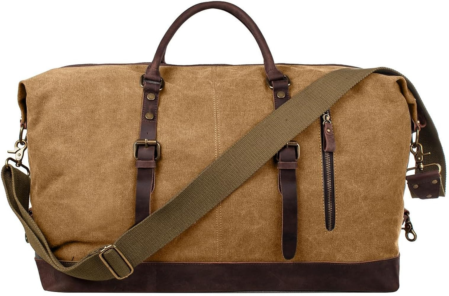 S-ZONE Duffle Bag for Travel Canvas Duffel Bag Carry on Weekender Bag for Men | Amazon (US)