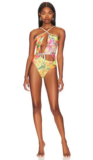 x REVOLVE Betsy One Piece in Makie Floral | Revolve Clothing (Global)