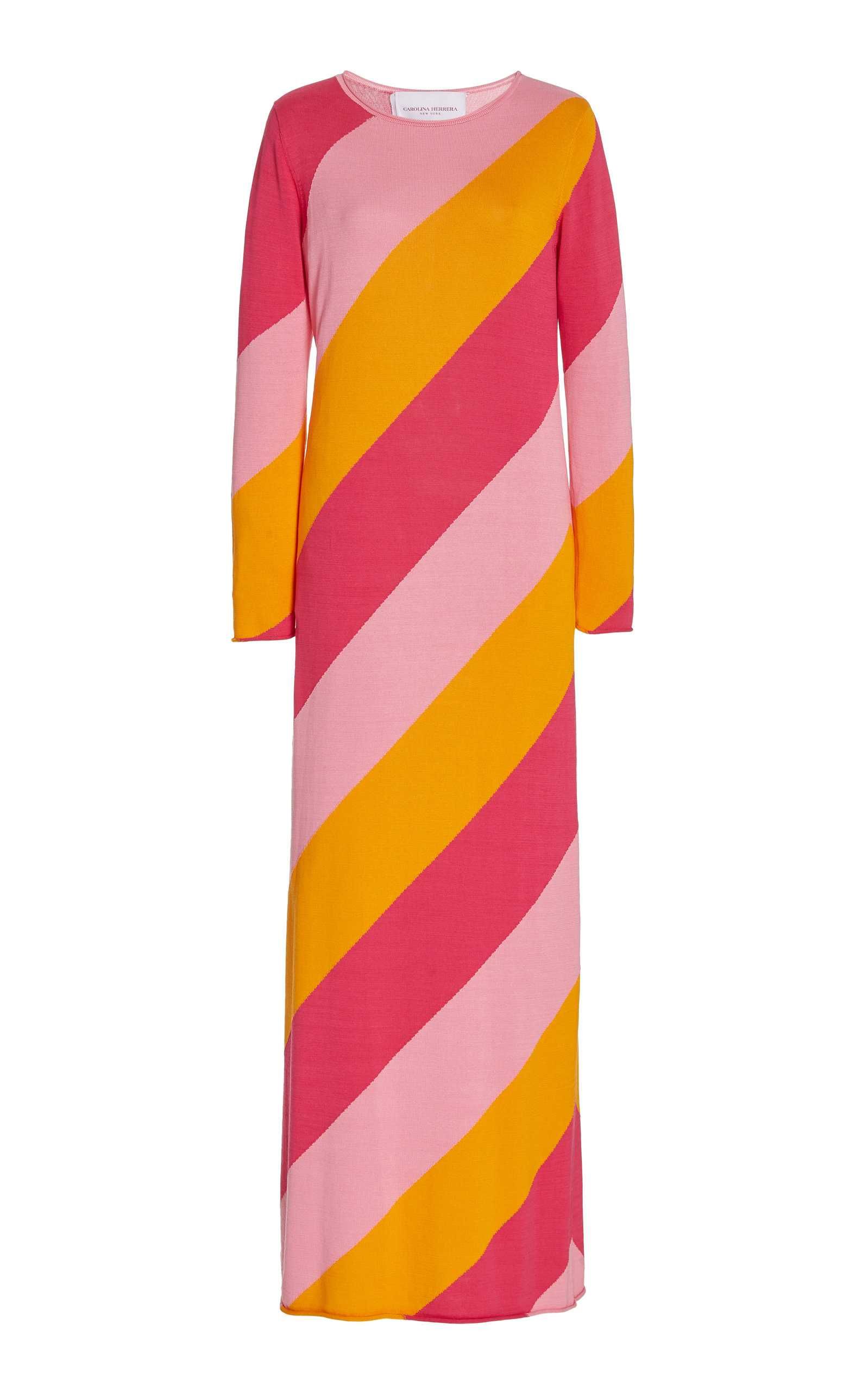 Striped Silk and Cotton-Blend Maxi Dress | Moda Operandi (Global)