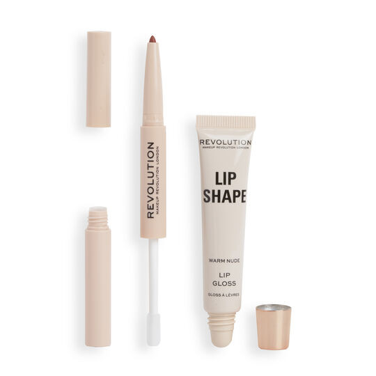 Makeup Revolution Lip Shape Kit Warm Nude | Revolution Beauty (UK)