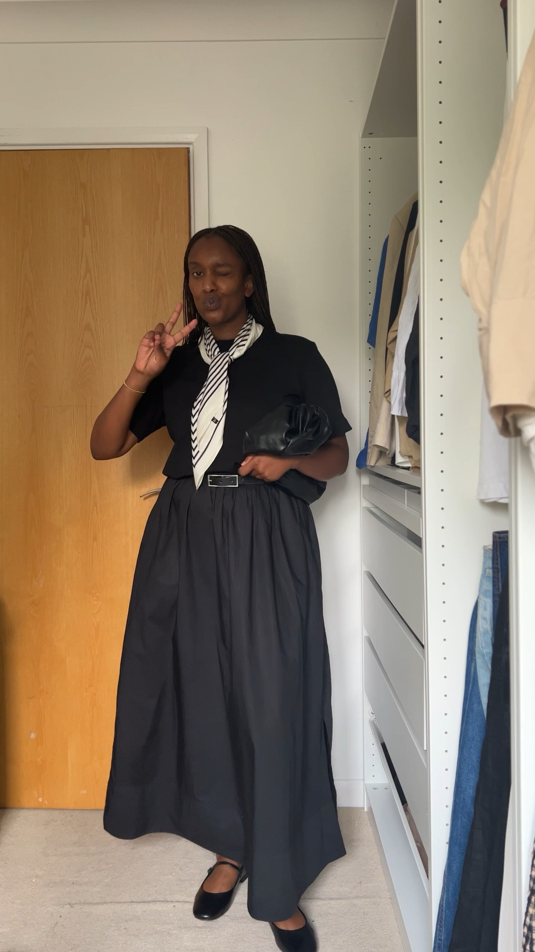 Get Ready with me ! The perfect transitional everyday outfit for a heatwave and early autumn styling Mary Jane flats, maxi poplin skirt and an oversized clutch bag #maryjane #maxiskirt #transitionaloutfit #autumnoutfit #prefalloutfit #falloutfit #arket 

#LTKSeasonal #LTKstyletip #LTKeurope