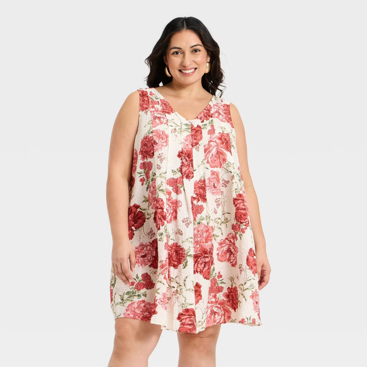 Women's Pintuck Flare Mini Dress - Ava & Viv™ | Target