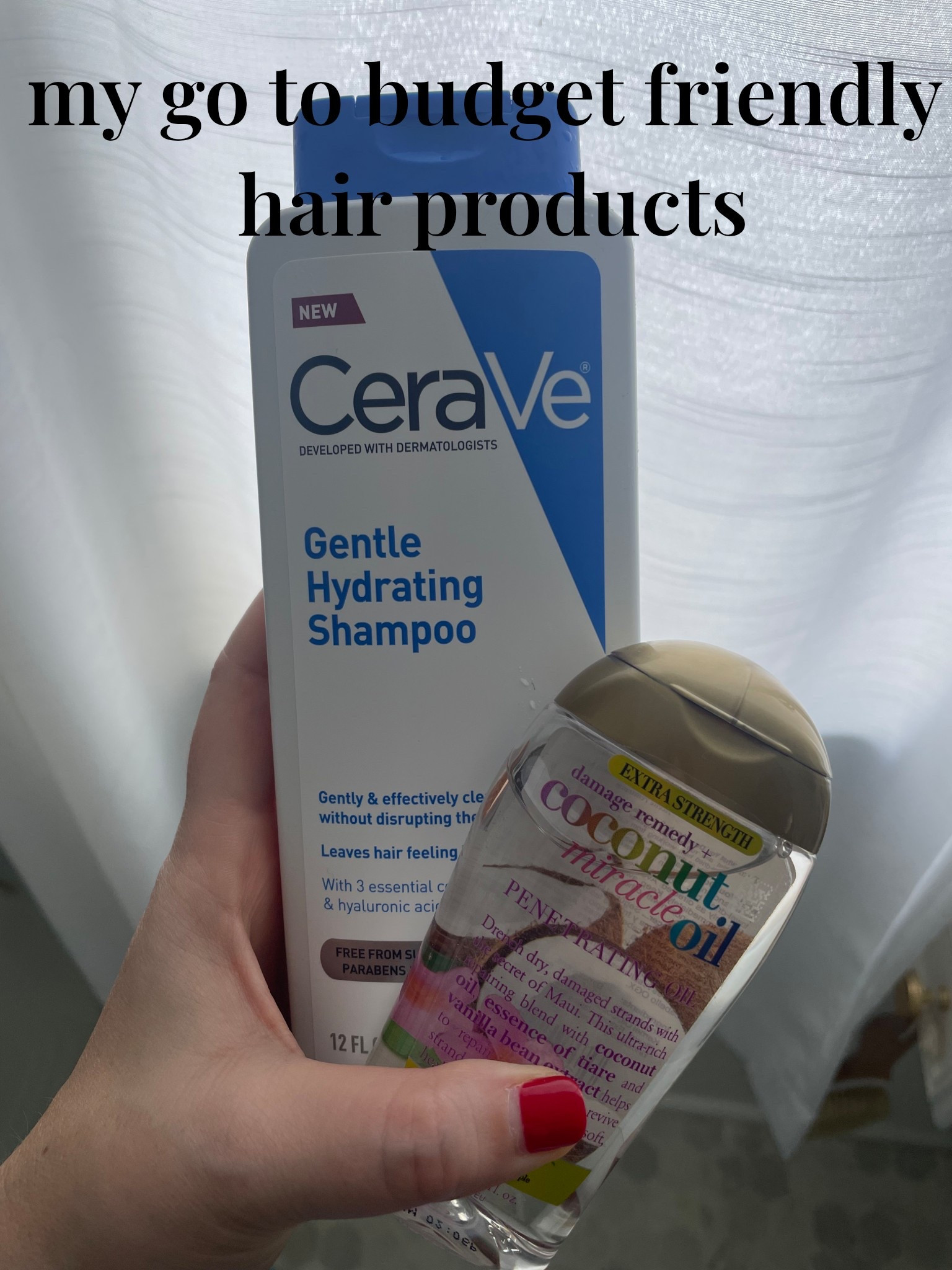 my current go to budget friendly hair products. Cerave  shampoo and Moroccan oil extra strength hair oil.


Beauty, skin care, hair, care, gift ideas, gift guide, gifts under $25, gifts for her. 

#LTKGiftGuide #LTKFindsUnder50 #LTKBeauty
