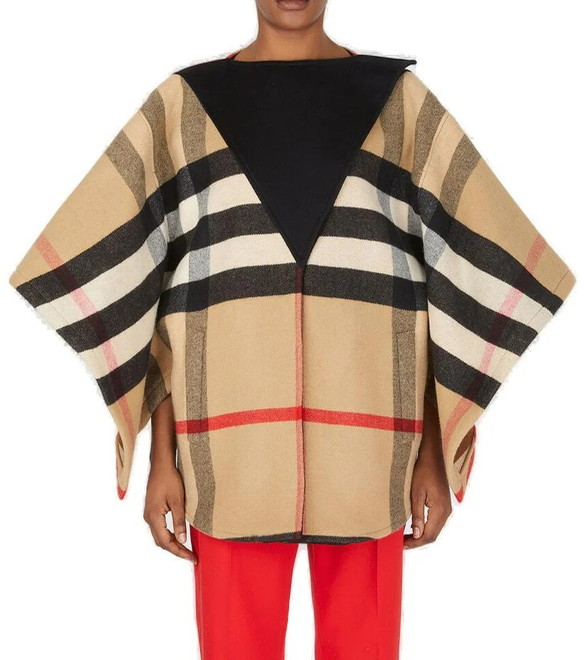 Burberry Double-Faced Check Cape | Cettire Global