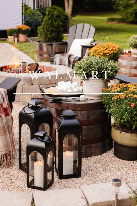 Hello fall-ish!! These lanterns are our go to’s that have lasted years! Super affordable. They look great on a front porch too or around a firepit like we did here 🍂🍁

Better Homes & Gardens Metal Candle Holder Lantern, firepit, cozy, fall, winter 

#LTKhome #LTKSeasonal #LTKHoliday