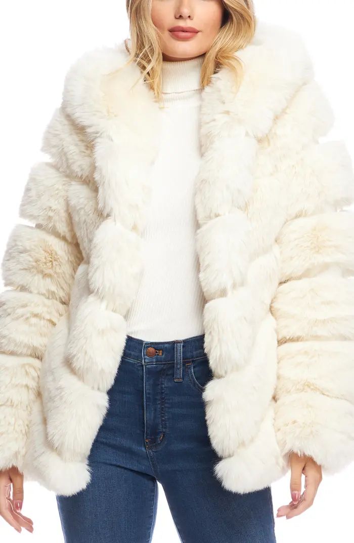 DONNA SALYERS FABULOUS FURS Chateau Quilted Faux Fur Hooded Coat | Nordstrom | Nordstrom