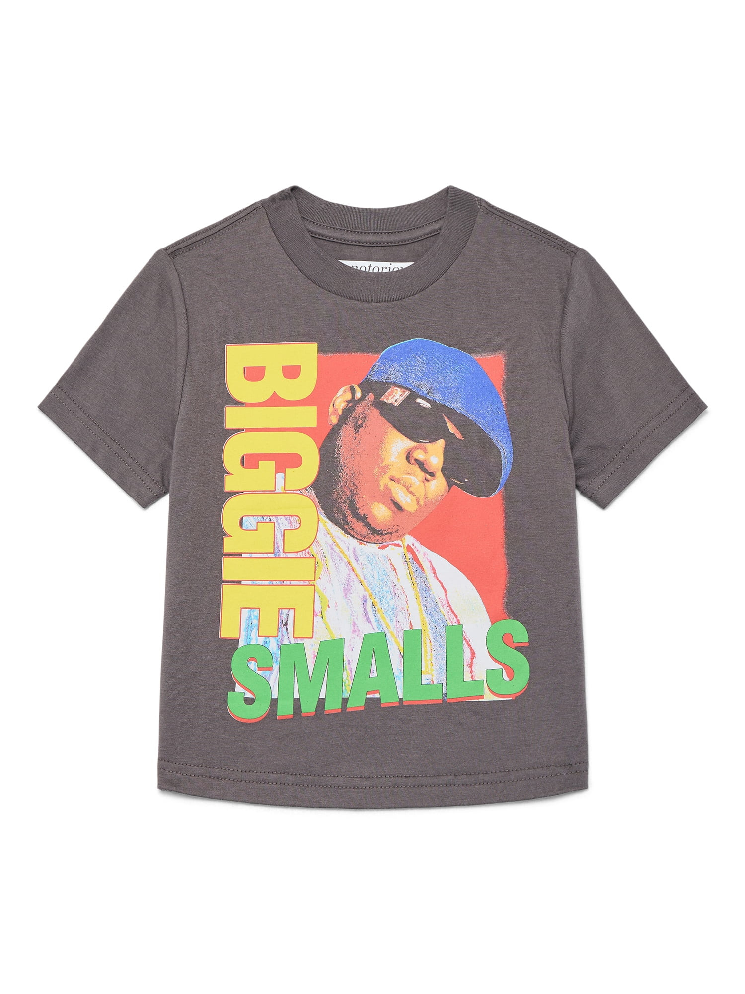 Biggie Smalls Toddler Graphic Tee with Short Sleeves, Sizes 12M-5T | Walmart (US)