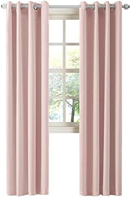 LA PALMA Thermal Insulated Blackout Darkening Grommet Living Room Curtains Window Drapes for Bedr... | Amazon (US)