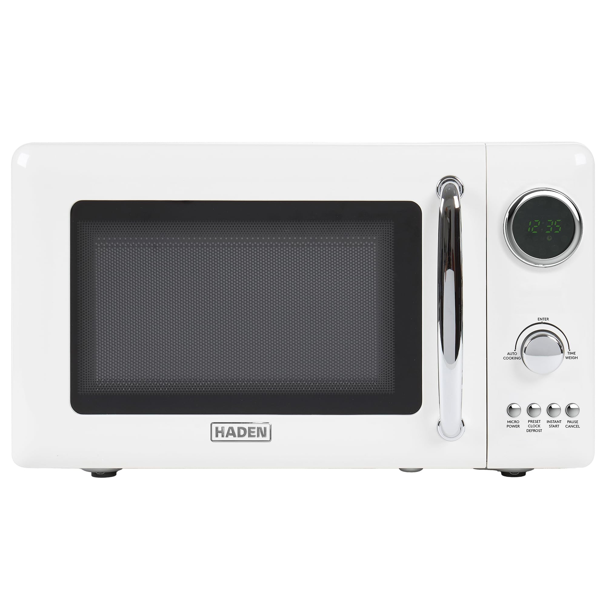 Amazon.com: Haden 700 Watt 0.7 Cubic Foot Microwave Oven with Digital Controls, Defrost, and Inst... | Amazon (US)