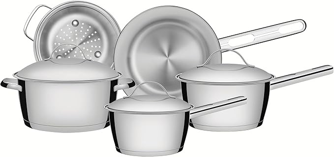 Jogo de Panelas com Fundo Triplo 5 Peças Tramontina Inox | Amazon (BR)